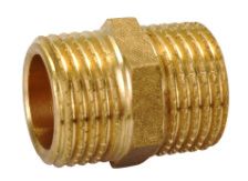 1" Brass Nipple - Click Image to Close